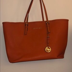 Orange Michael Kors Tote.